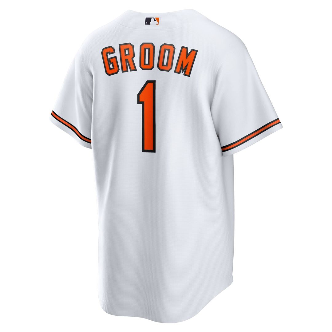 Baltimore Orioles White #1 Groom Home Replica Baseball Jersey | MLB Baseball Jersey