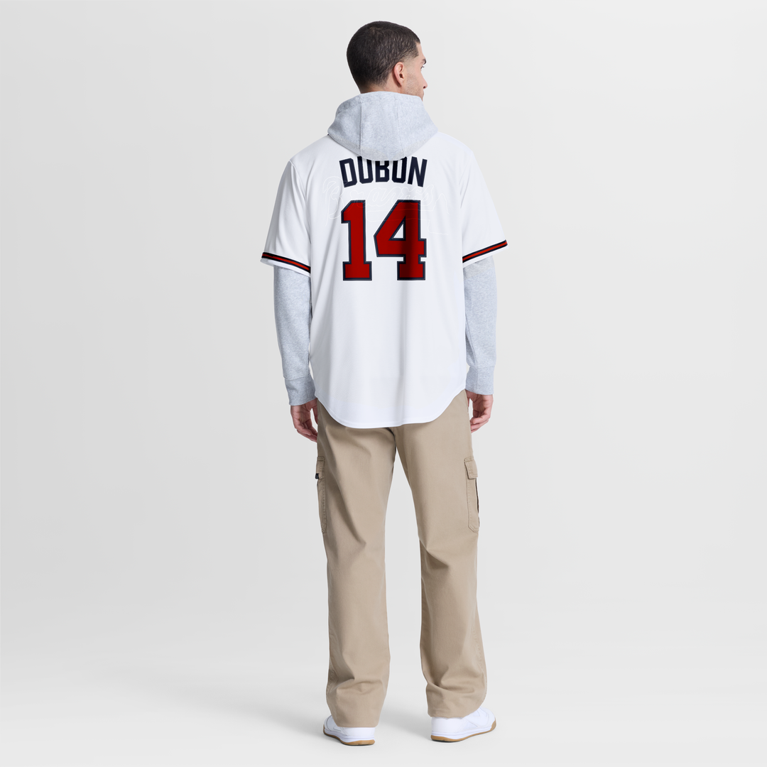 Atlanta Braves Mauricio Dubón White Home Replica Baseball Jersey | MLB Baseball Jersey