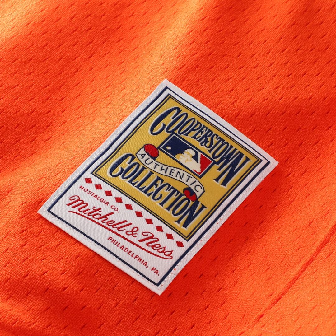 Detroit Tigers Kirk Gibson Orange Cooperstown Collection Mesh Batting Practice Button-Up Baseball Jersey | MLB Baseball Jersey