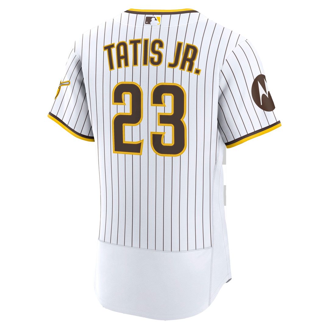 San Diego Padres Fernando Tatis Jr. Sand Alternate Authentic Sponsor Patch Baseball Jersey | MLB Baseball Jersey