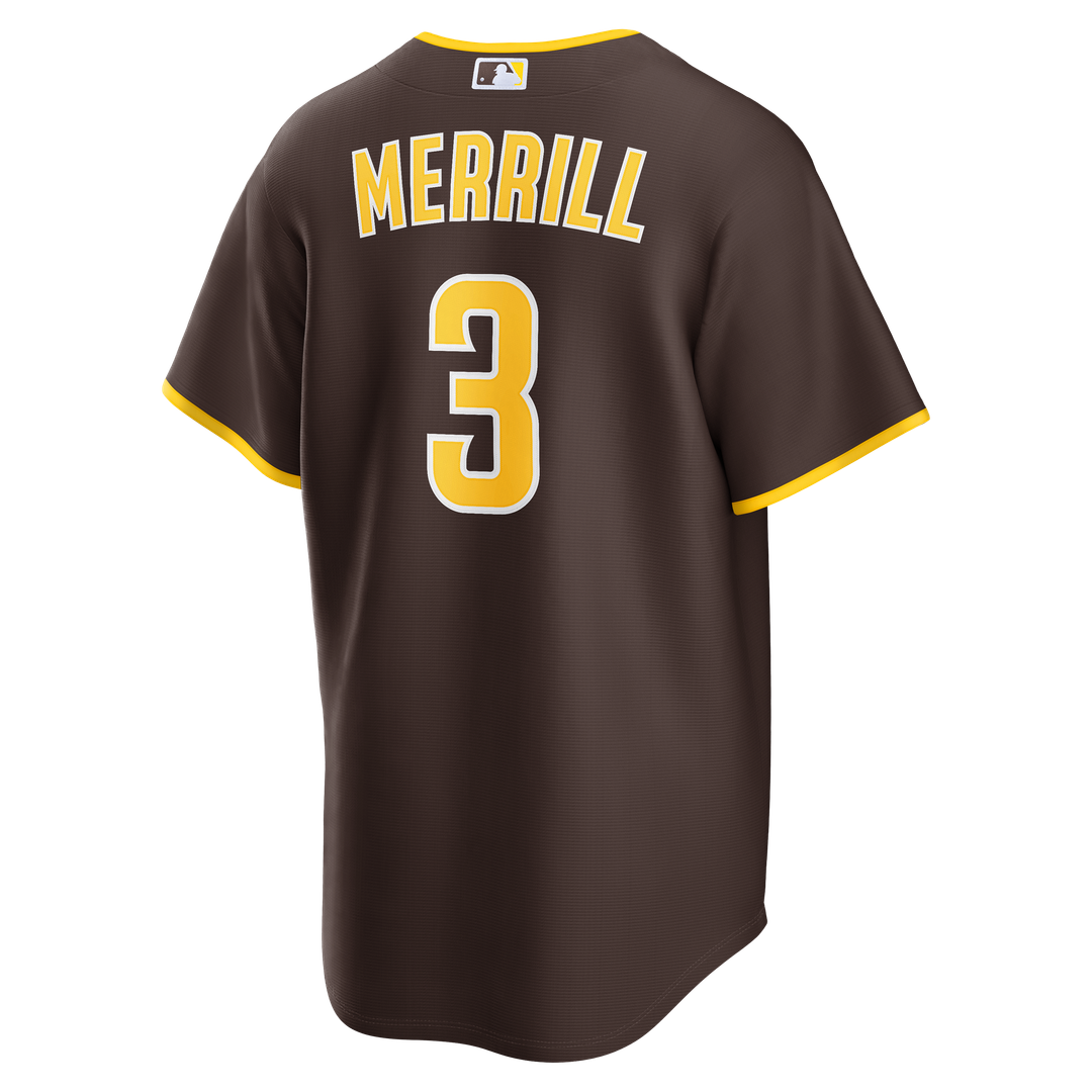 San Diego Padres Jackson Merrill Sand Alternate Replica Baseball Jersey | MLB Baseball Jersey