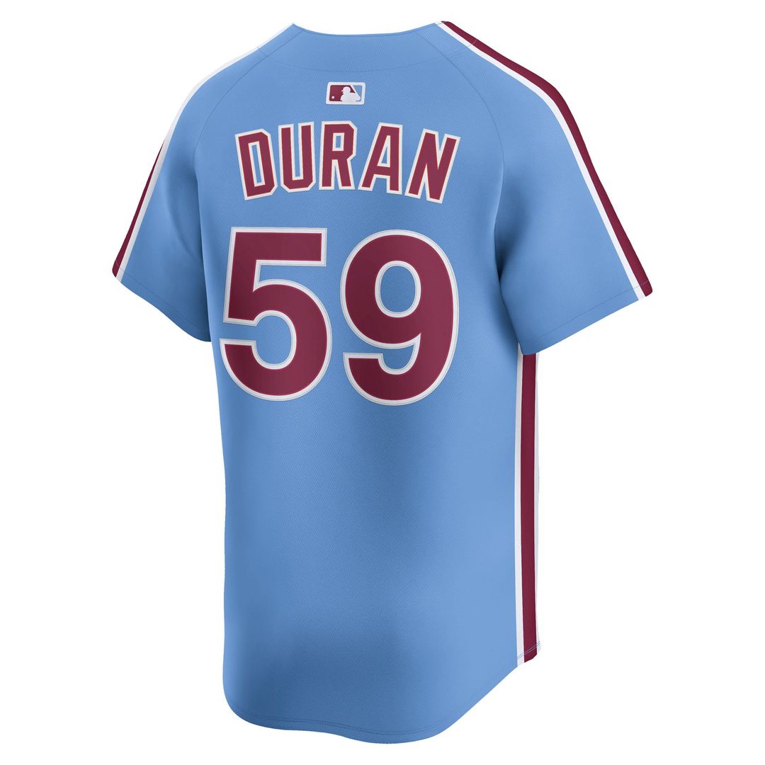 Philadelphia Phillies Jhoan Duran White Home Limited Baseball Jersey | MLB Baseball Jersey