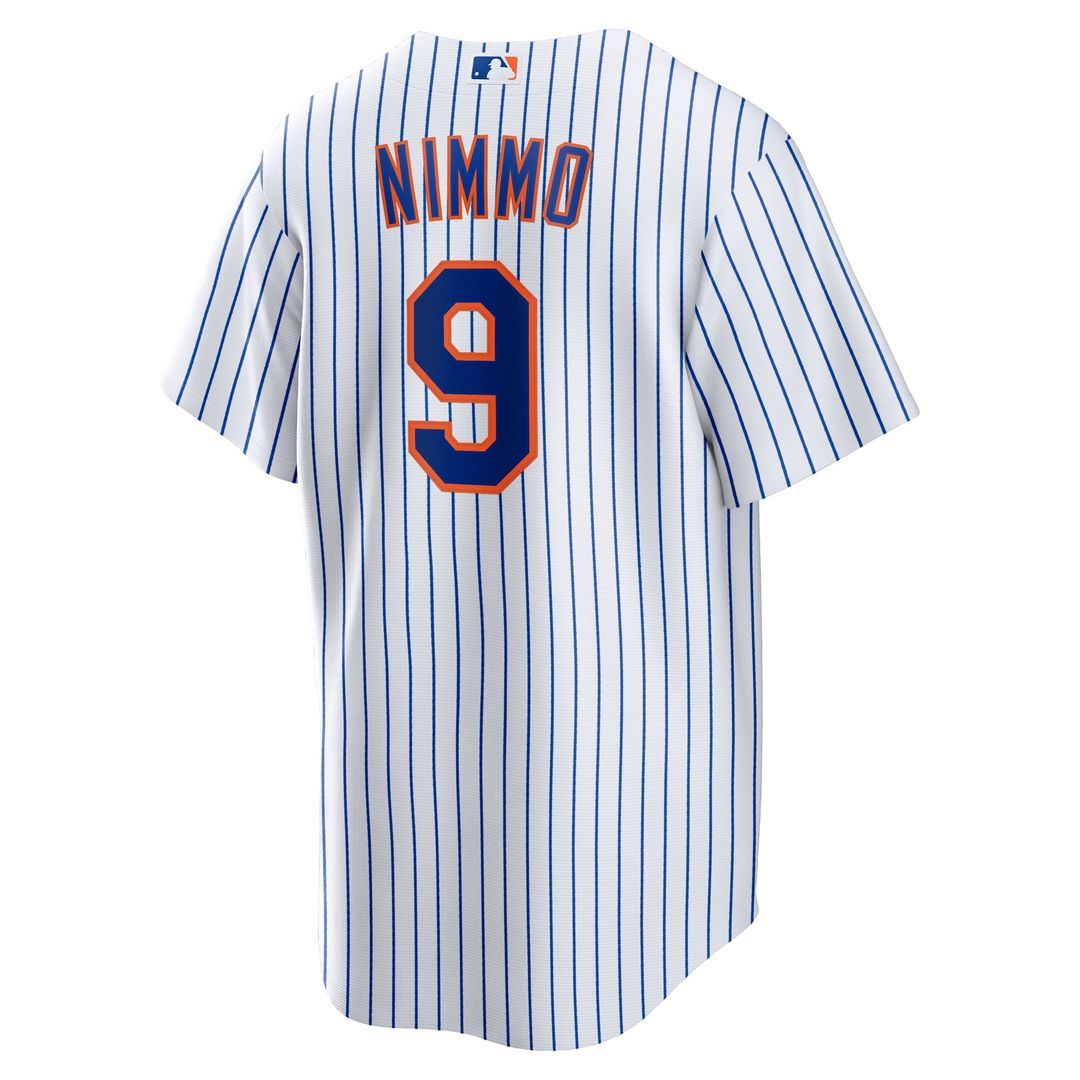 New York Mets Brandon Nimmo White Home Replica Baseball Jersey | MLB Baseball Jersey
