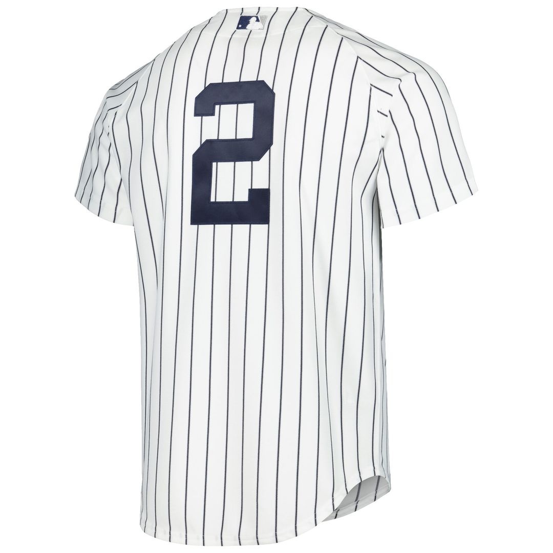 New York Yankees Derek Jeter White Cooperstown Collection Authentic Baseball Jersey | MLB Baseball Jersey