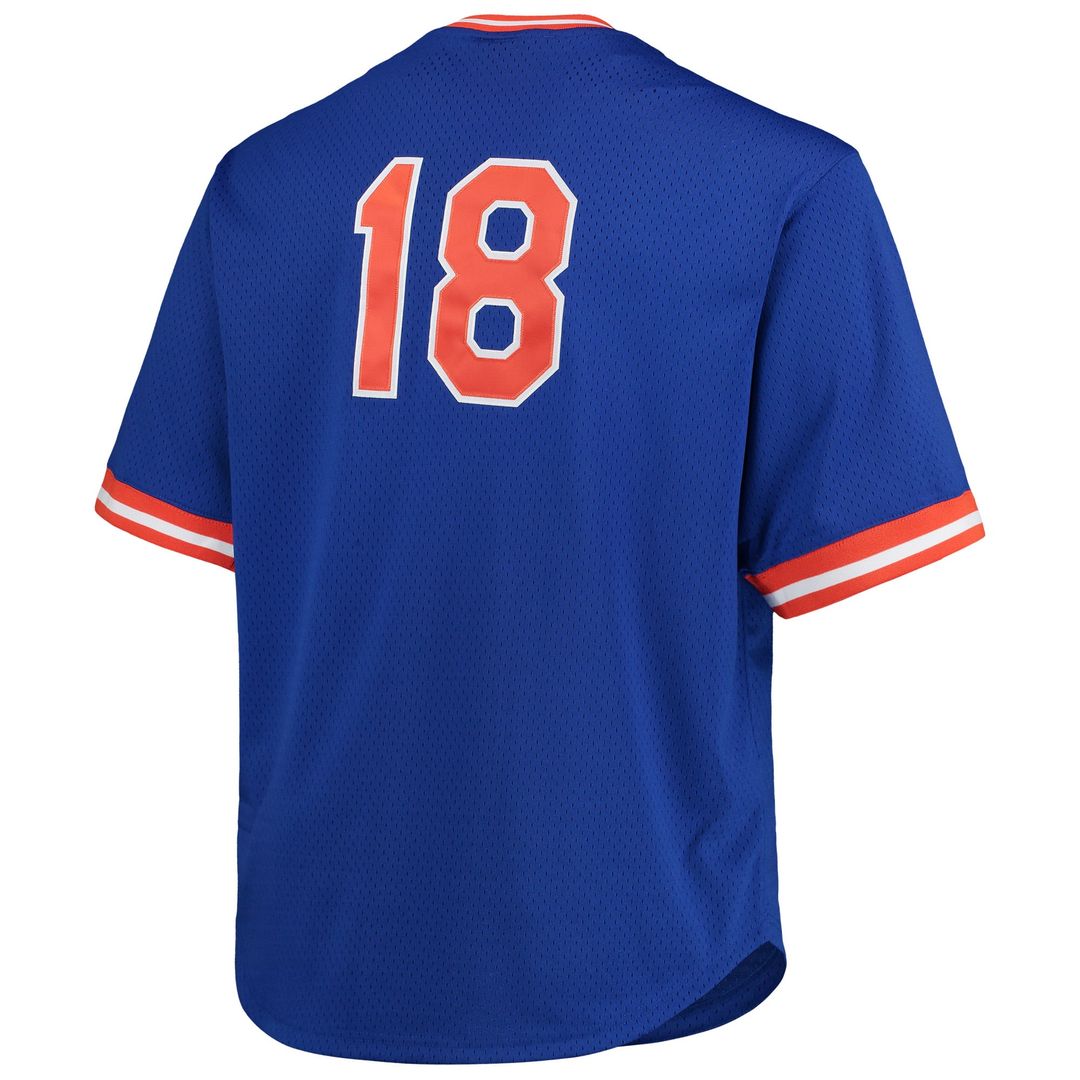 New York Mets Darryl Strawberry Royal Big & Tall Cooperstown Collection Mesh Batting Practice Baseball Jersey | MLB Baseball Jersey