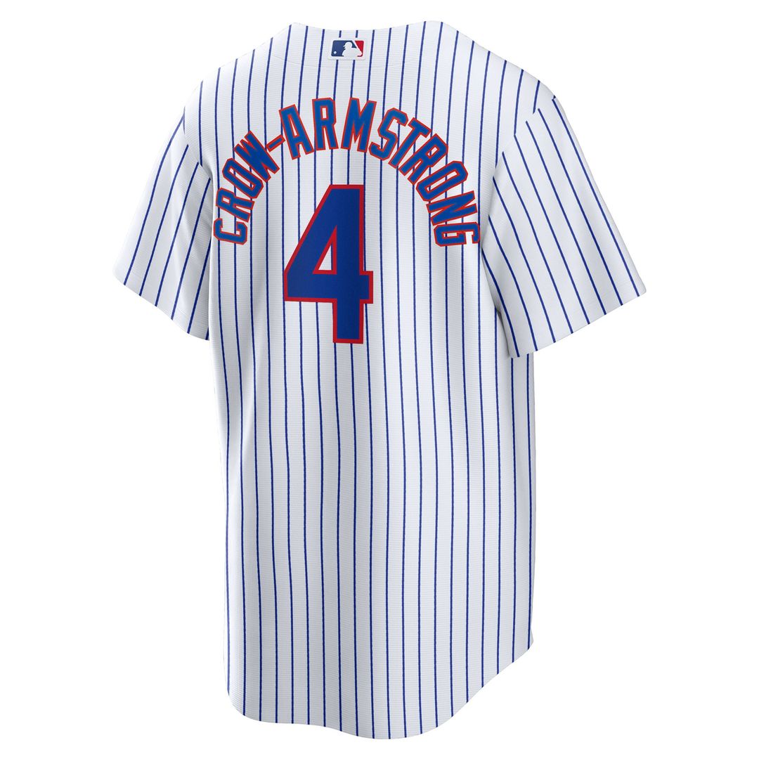 Chicago Cubs Pete Crow-Armstrong White Home Replica Baseball Jersey | MLB Baseball Jersey
