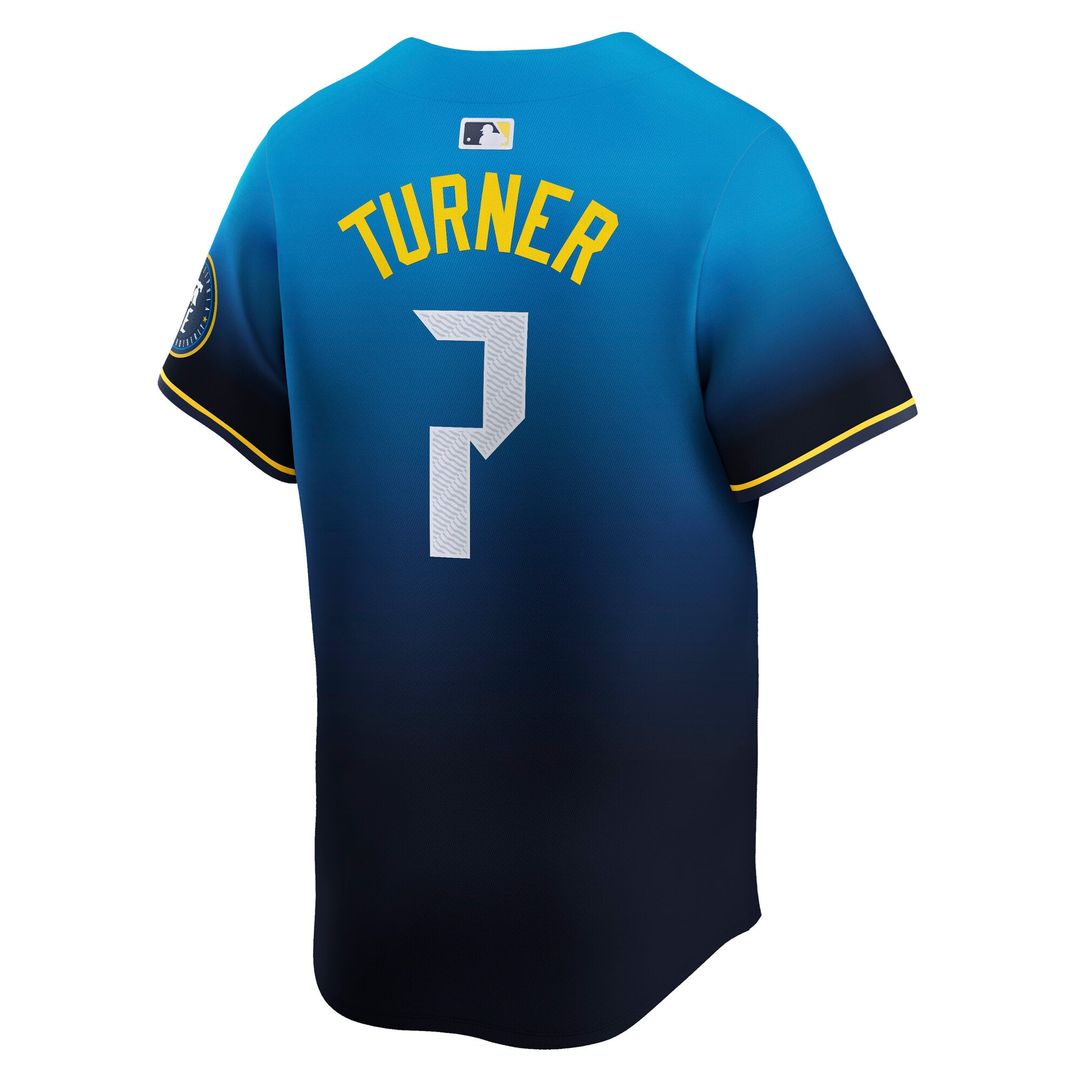 Philadelphia Phillies Trea Turner Blue 2024 City Connect Limited Baseball Jersey | MLB Baseball Jersey