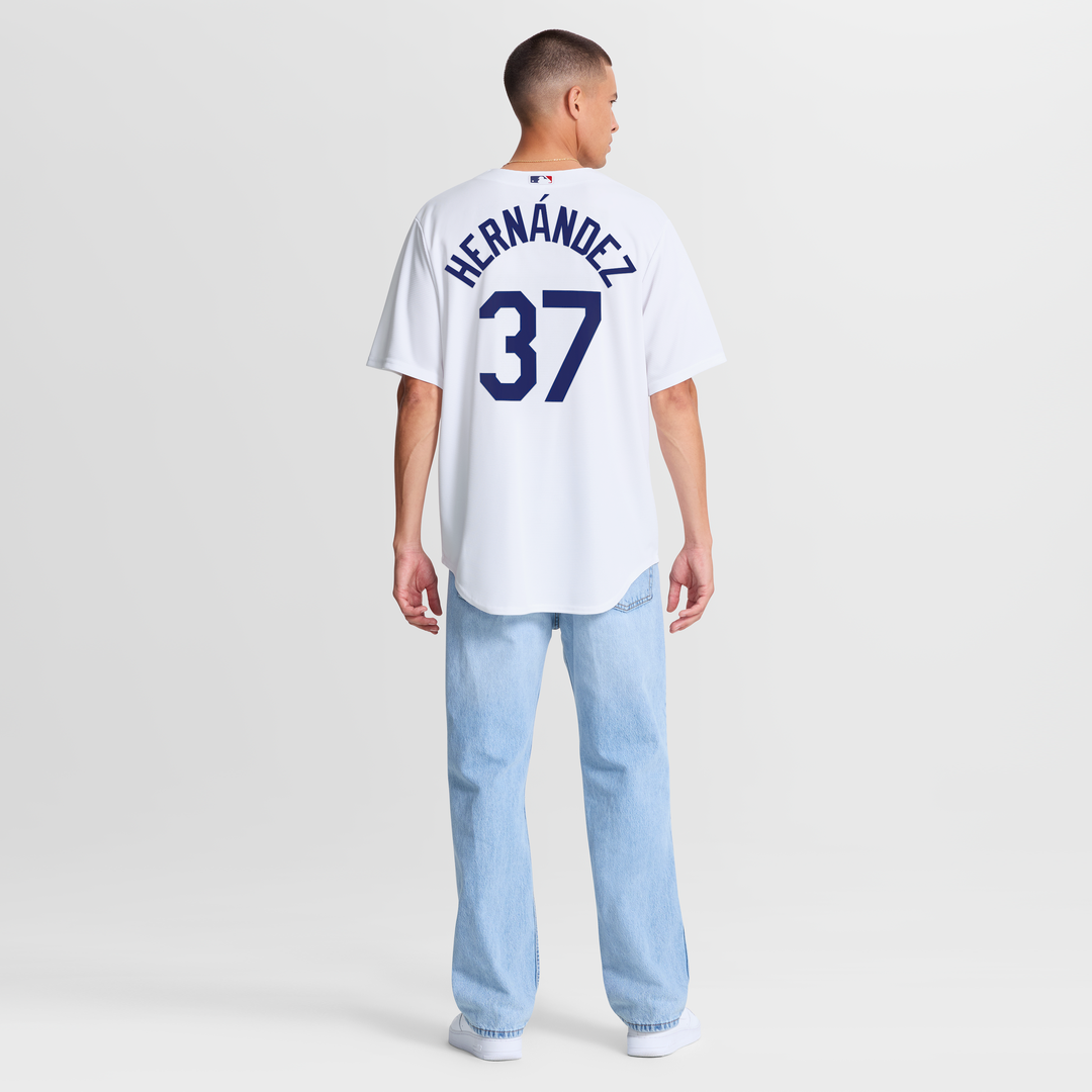 Los Angeles Dodgers Teoscar Hernández White Home Replica Baseball Jersey | MLB Baseball Jersey