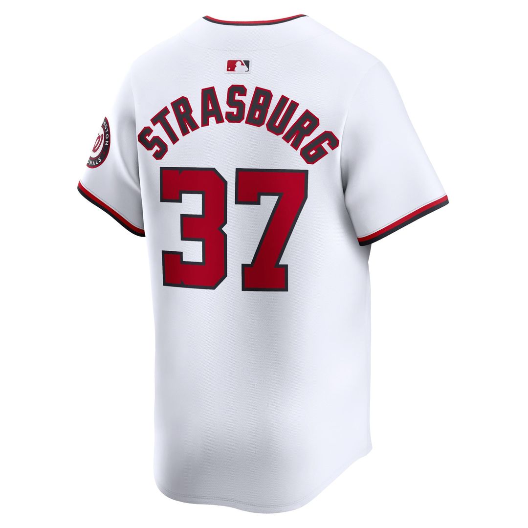 Washington Nationals Stephen Strasburg White Home Limited Baseball Jersey | MLB Baseball Jersey