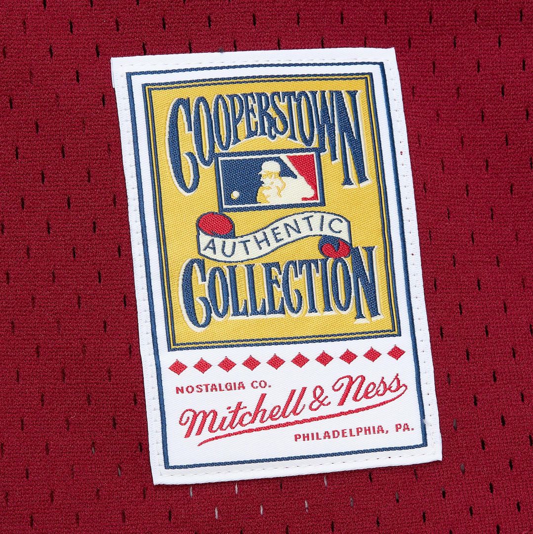Philadelphia Phillies John Kruk Burgundy Big & Tall Cooperstown Collection Mesh Batting Practice Baseball Jersey | MLB Baseball Jersey
