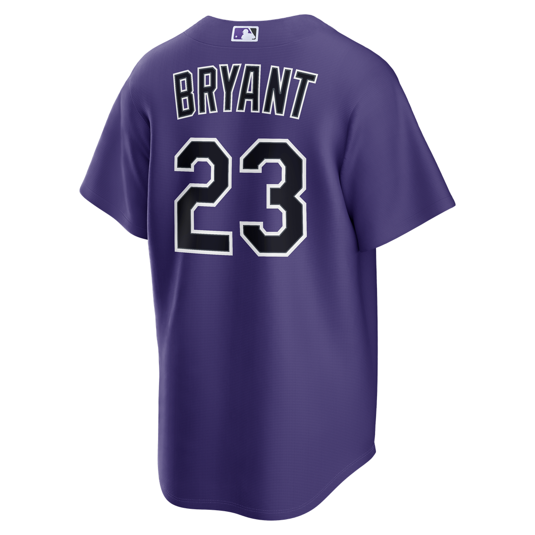 Colorado Rockies Kris Bryant Purple Alternate Replica Baseball Jersey | MLB Baseball Jersey