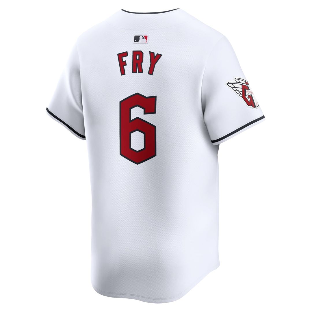 Cleveland Guardians David Fry White Home Limited Baseball Jersey | MLB Baseball Jersey