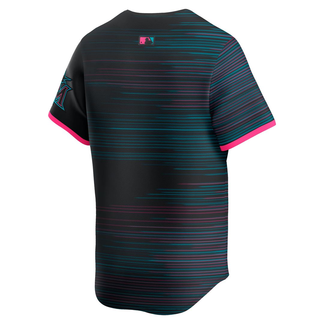 Miami Marlins Black 2025 City Connect Limited Baseball Jersey | MLB Baseball Jersey