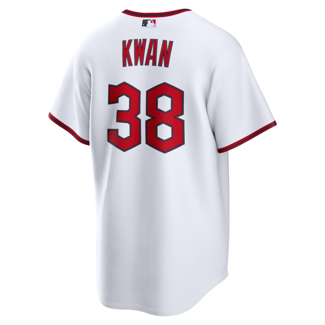 Cleveland Guardians Steven Kwan White Home Replica Baseball Jersey | MLB Baseball Jersey
