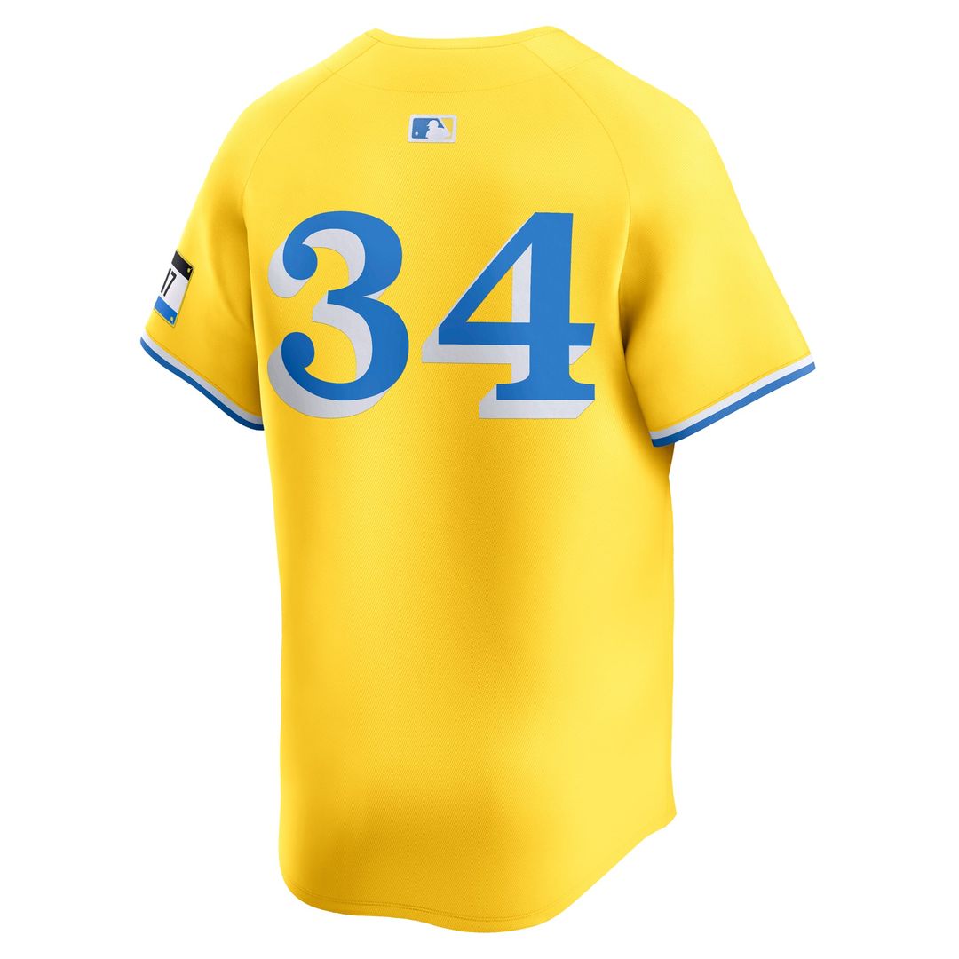 Boston Red Sox David Ortiz Gold City Connect Retired Baseball Jersey | MLB Baseball Jersey