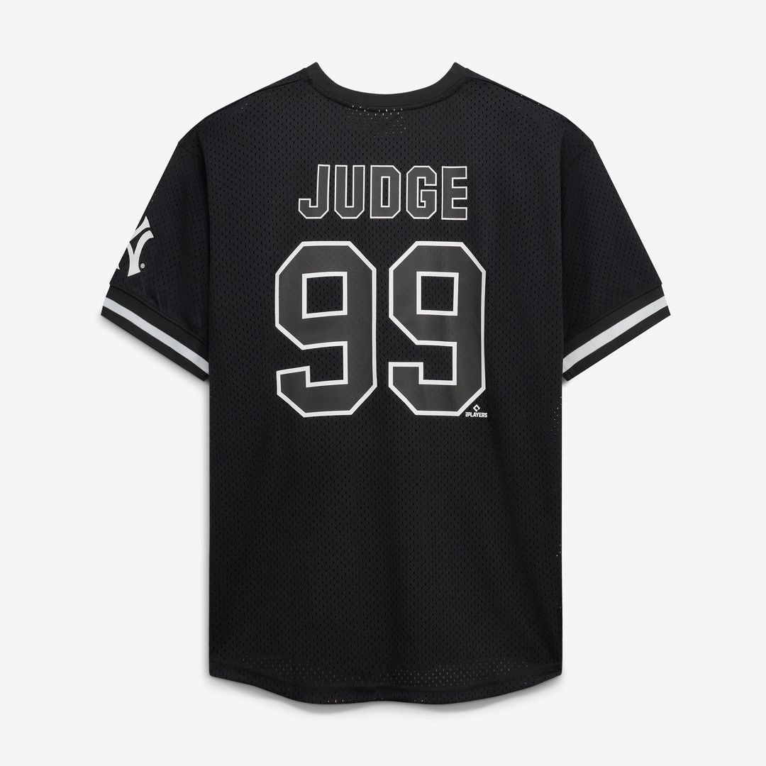 New York Yankees Aaron Judge Black/White Big & Tall Heavyweight Mesh Baseball Jersey | MLB Baseball Jersey