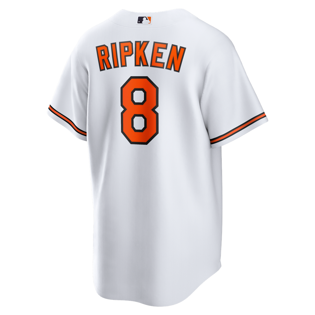 Baltimore Orioles Cal Ripken Jr. White Home Retired Player Replica Baseball Jersey | MLB Baseball Jersey