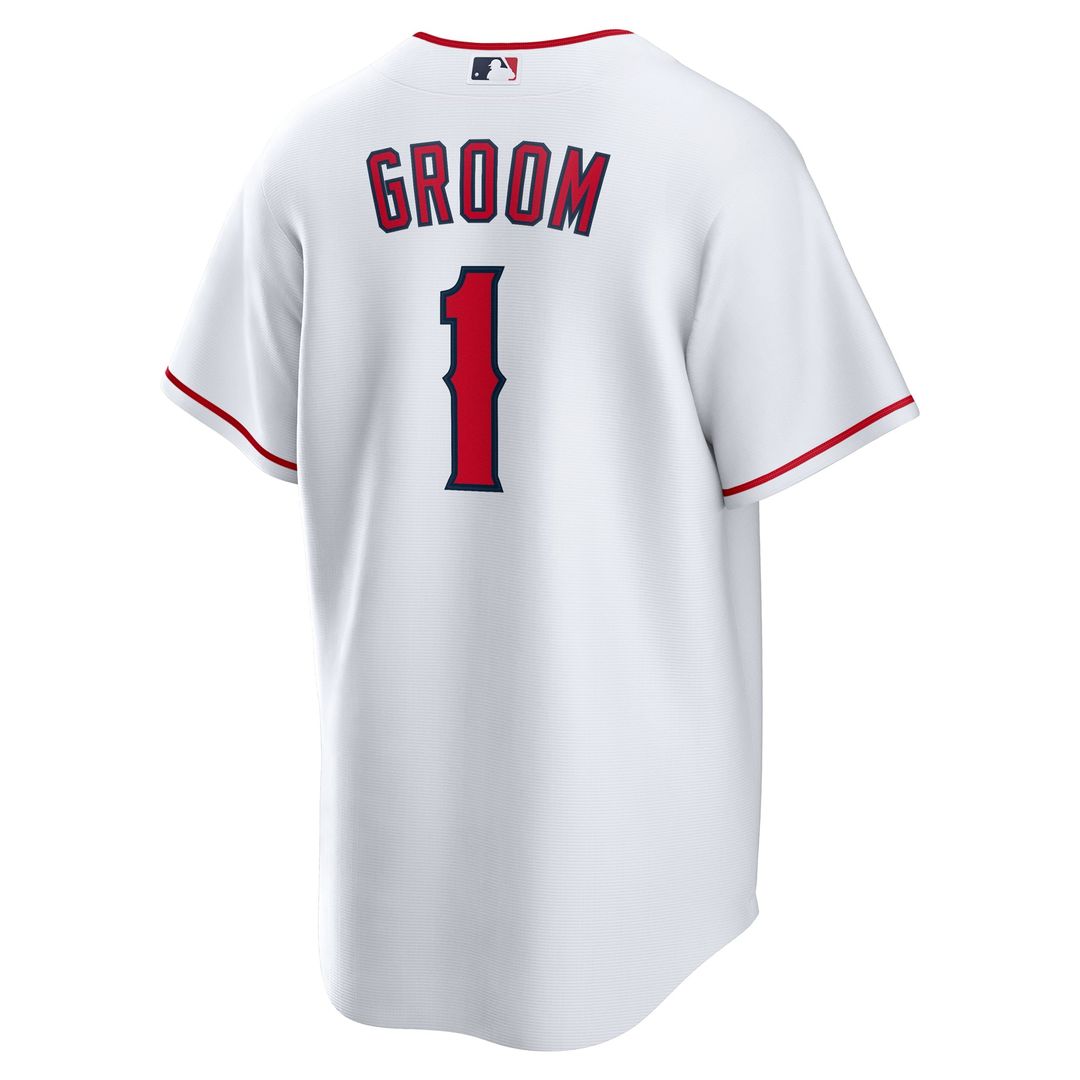 Los Angeles Angels White #1 Groom Home Replica Baseball Jersey | MLB Baseball Jersey