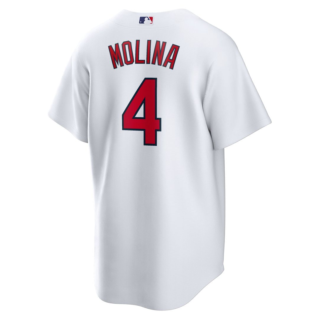 St. Louis Cardinals Yadier Molina White Home Replica Retired Baseball Jersey | MLB Baseball Jersey