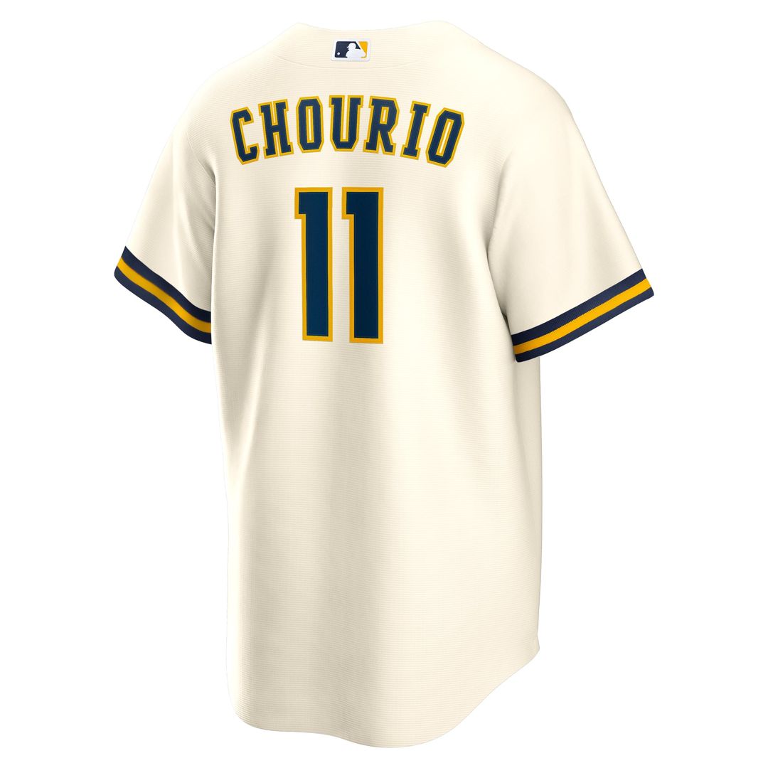 Milwaukee Brewers Jackson Chourio Cream Home Replica Baseball Jersey | MLB Baseball Jersey