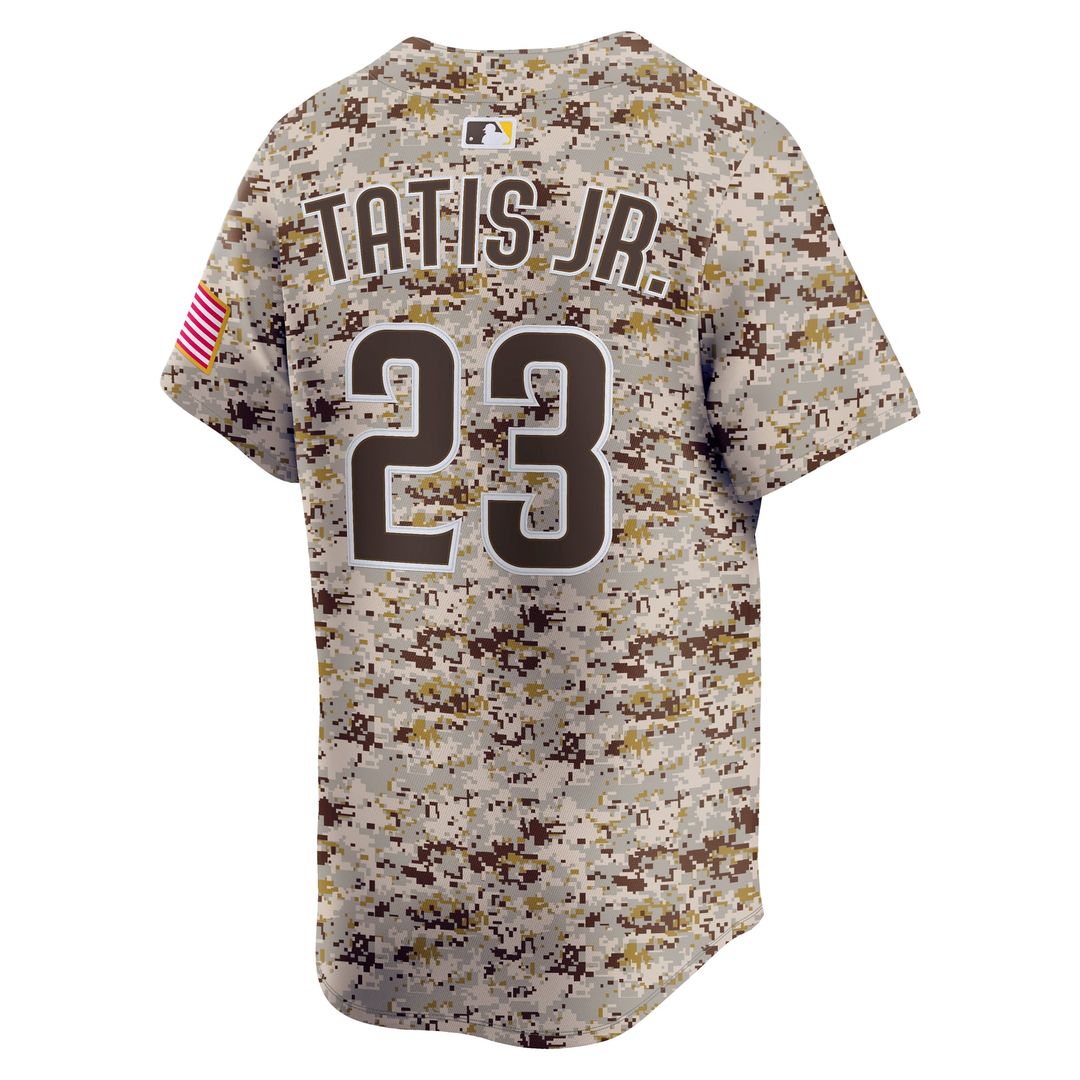 San Diego Padres Fernando Tatis Jr. Camo Alternate 2 Limited Baseball Jersey | MLB Baseball Jersey