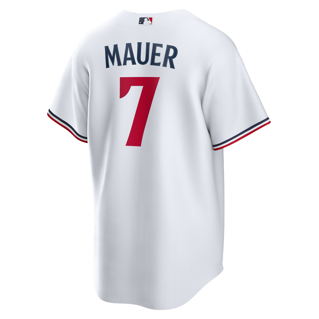 Minnesota Twins Joe Mauer White Home Retired Player Replica Baseball Jersey | MLB Baseball Jersey