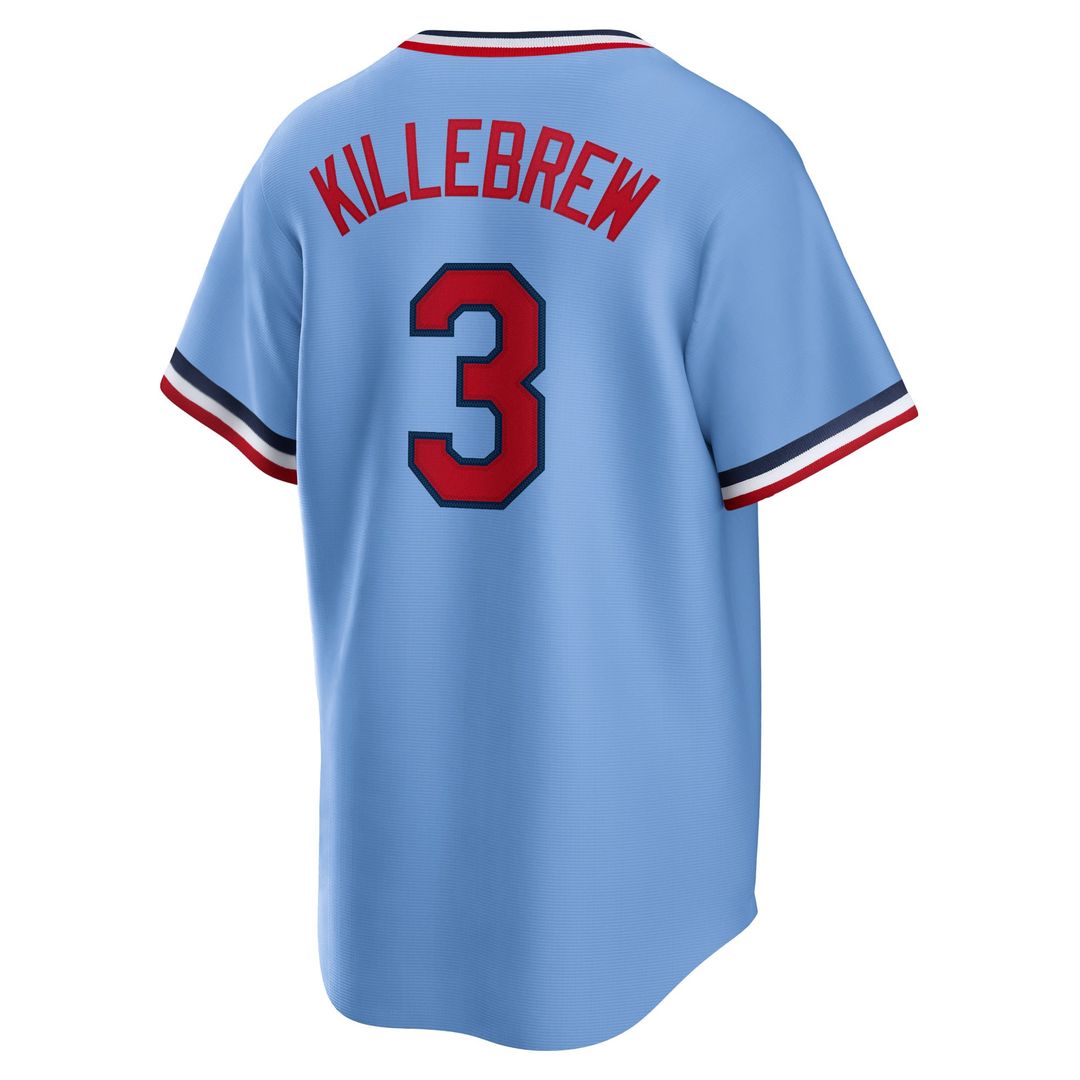 Minnesota Twins Harmon Killebrew Light Blue Road Cooperstown Collection Baseball Jersey | MLB Baseball Jersey