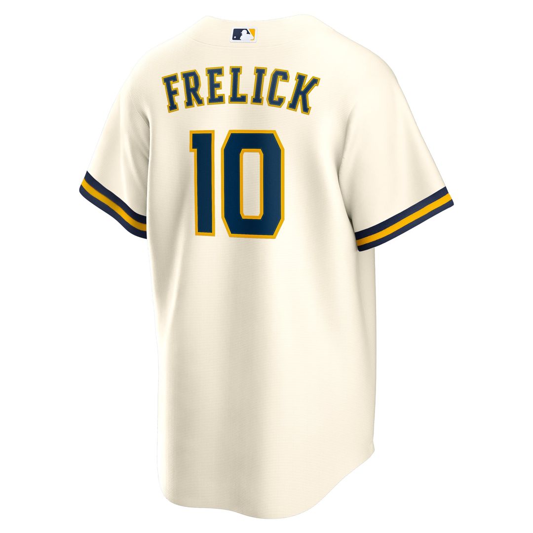 Milwaukee Brewers Sal Frelick Cream Home Replica Baseball Jersey | MLB Baseball Jersey