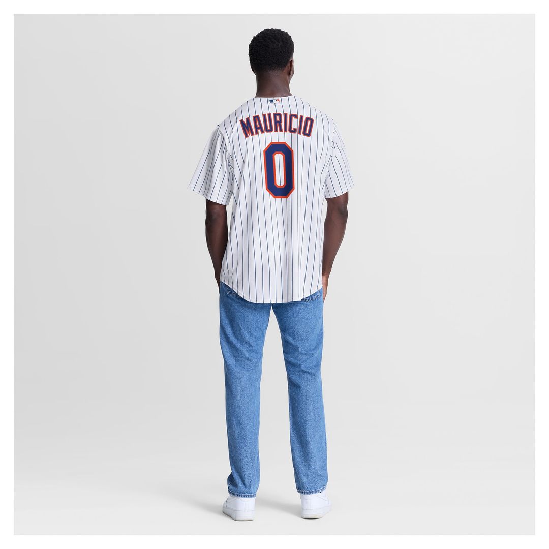 New York Mets Ronny Mauricio White Home Replica Baseball Jersey | MLB Baseball Jersey