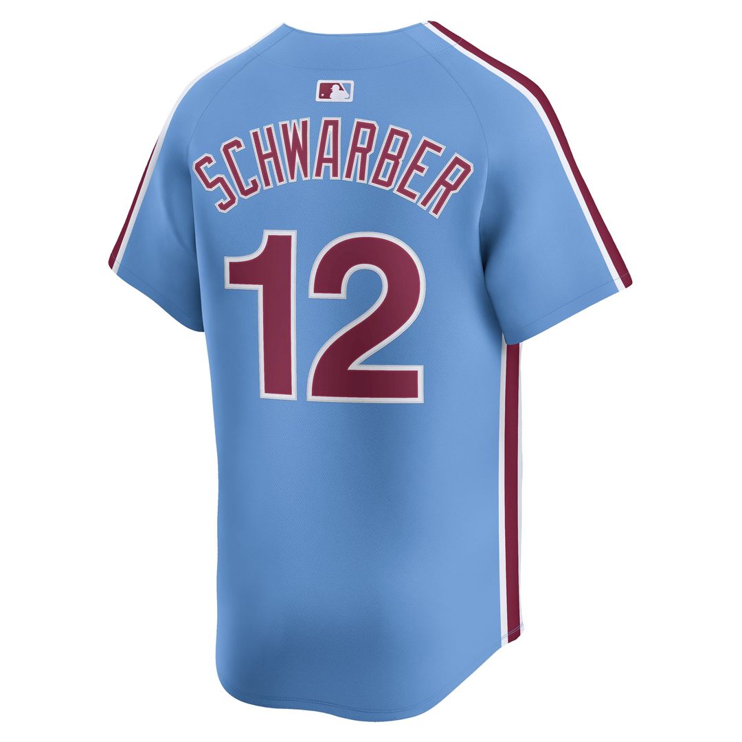 Philadelphia Phillies Kyle Schwarber White Home Limited Baseball Jersey | MLB Baseball Jersey