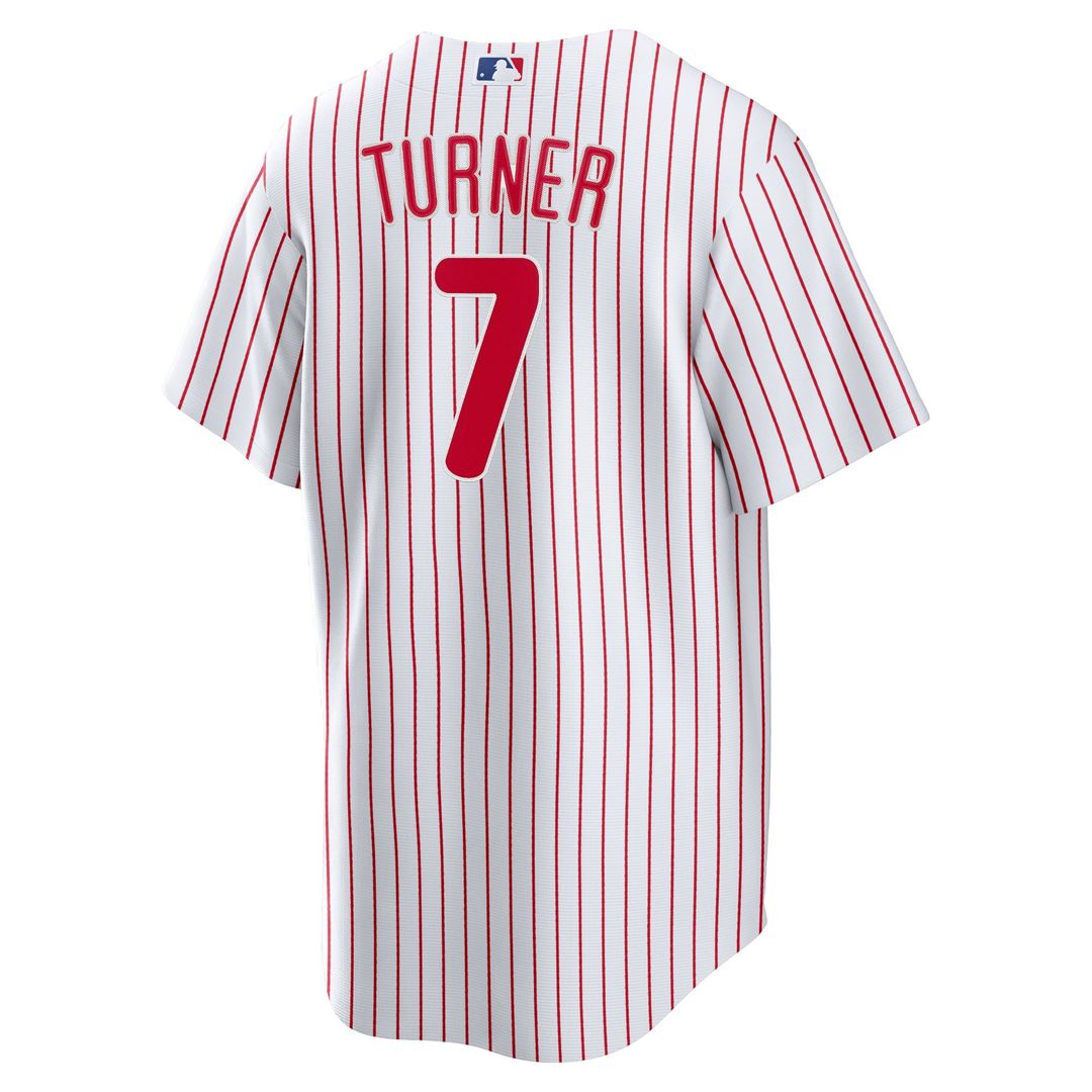 Philadelphia Phillies Trea Turner White Home Replica Baseball Jersey | MLB Baseball Jersey