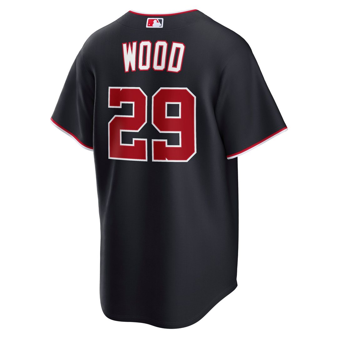 Washington Nationals James Wood Gray Road Replica Baseball Jersey | MLB Baseball Jersey