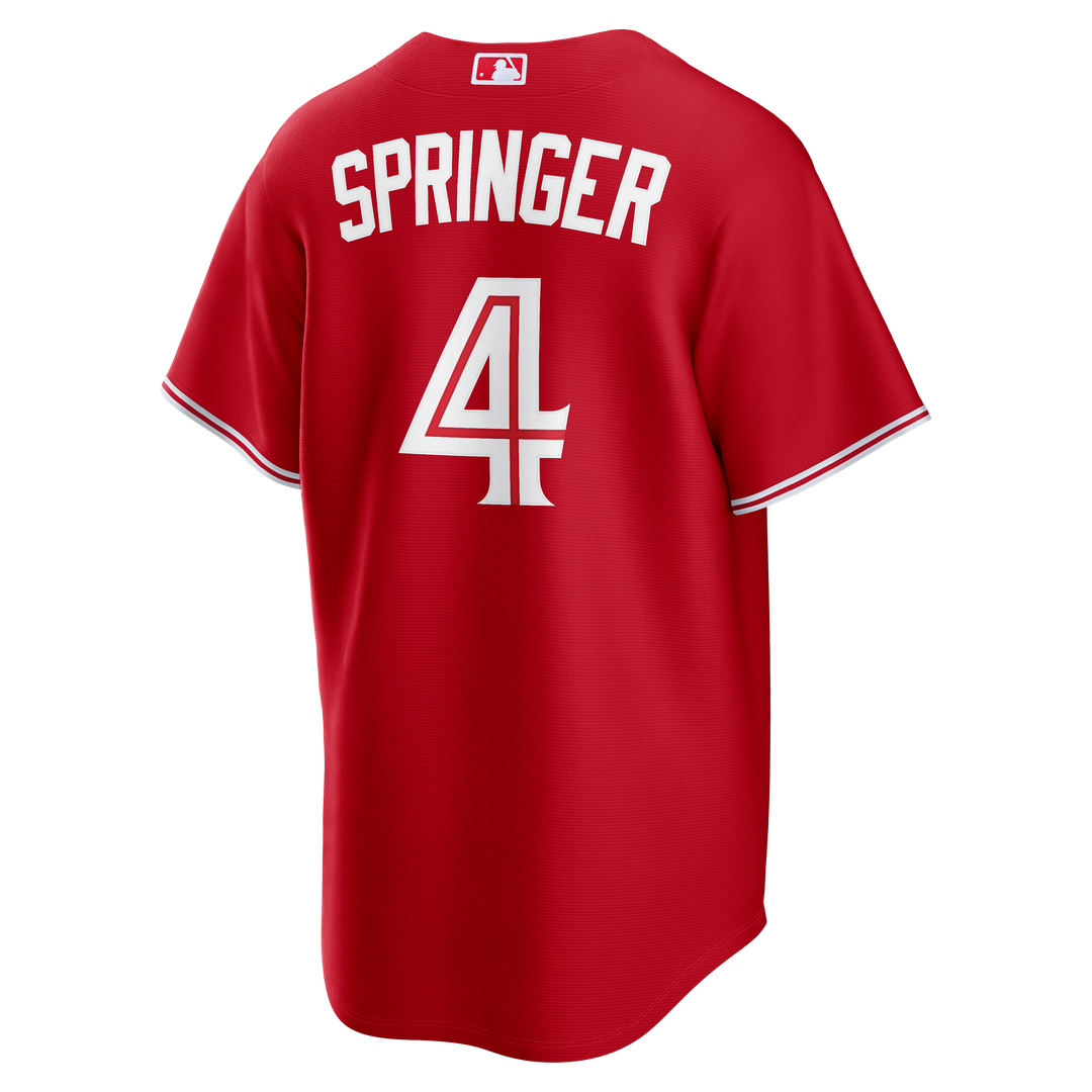 Toronto Blue Jays George Springer Red Canada Day Replica Baseball Jersey | MLB Baseball Jersey