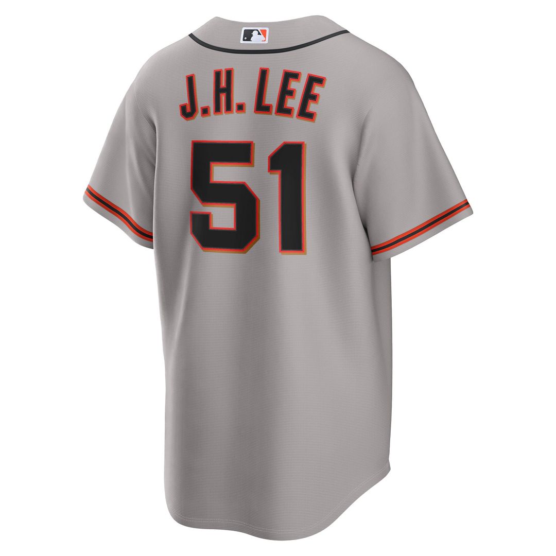 San Francisco Giants Jung Hoo Lee Gray Road Replica Baseball Jersey | MLB Baseball Jersey
