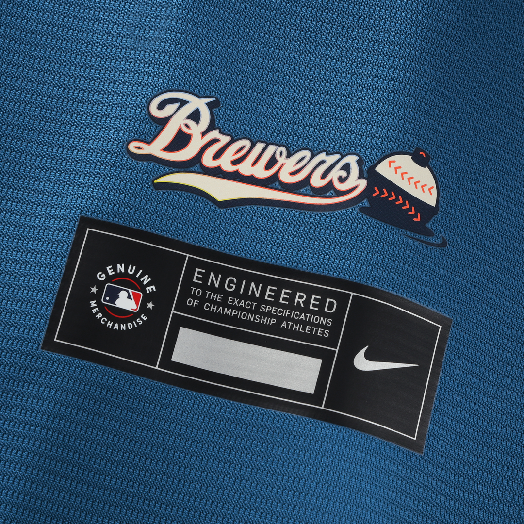 Milwaukee Brewers Jackson Chourio Mineral Blue 2026 City Connect Stadium Baseball Jersey | MLB Baseball Jersey