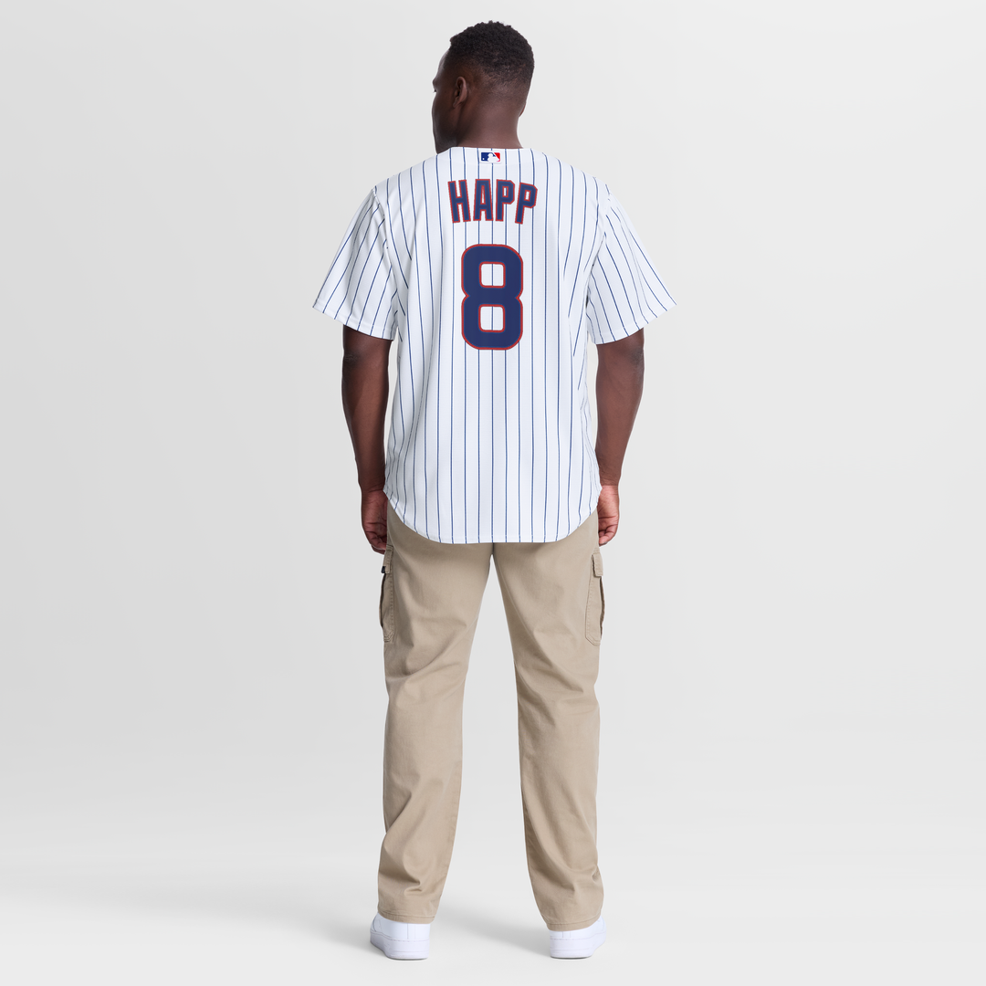 Chicago Cubs Ian Happ White Home Replica Baseball Jersey | MLB Baseball Jersey