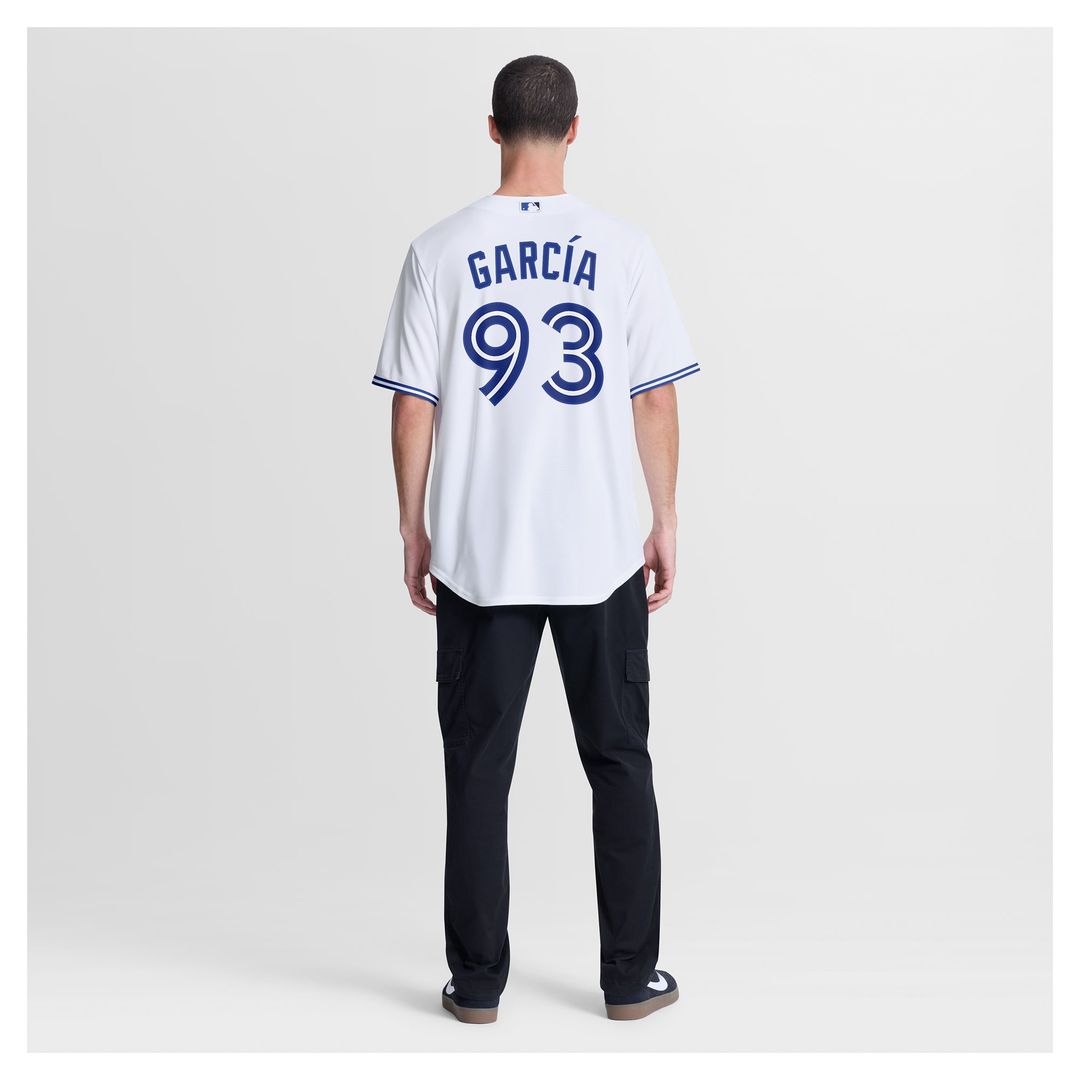 Toronto Blue Jays Yimi García White Home Replica Baseball Jersey | MLB Baseball Jersey