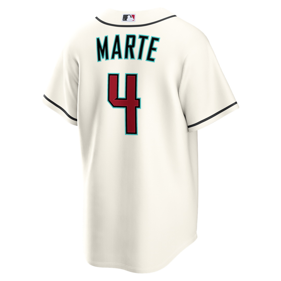 Arizona Diamondbacks Ketel Marte Cream Home Replica Baseball Jersey | MLB Baseball Jersey