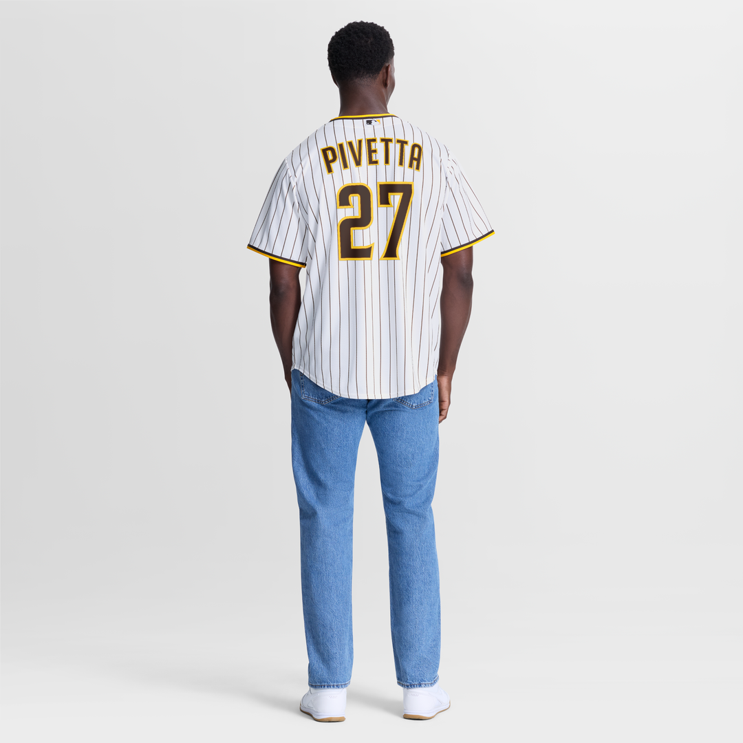 San Diego Padres Nick Pivetta White Home Replica Baseball Jersey | MLB Baseball Jersey