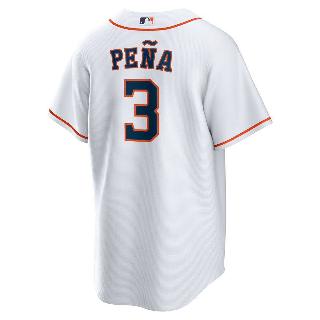 Houston Astros Jeremy Peña White Home Replica Baseball Jersey | MLB Baseball Jersey