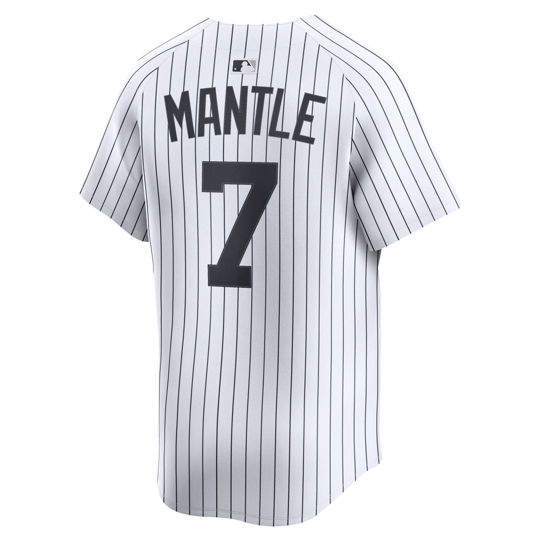 New York Yankees Mickey Mantle White Home Limited Baseball Jersey | MLB Baseball Jersey