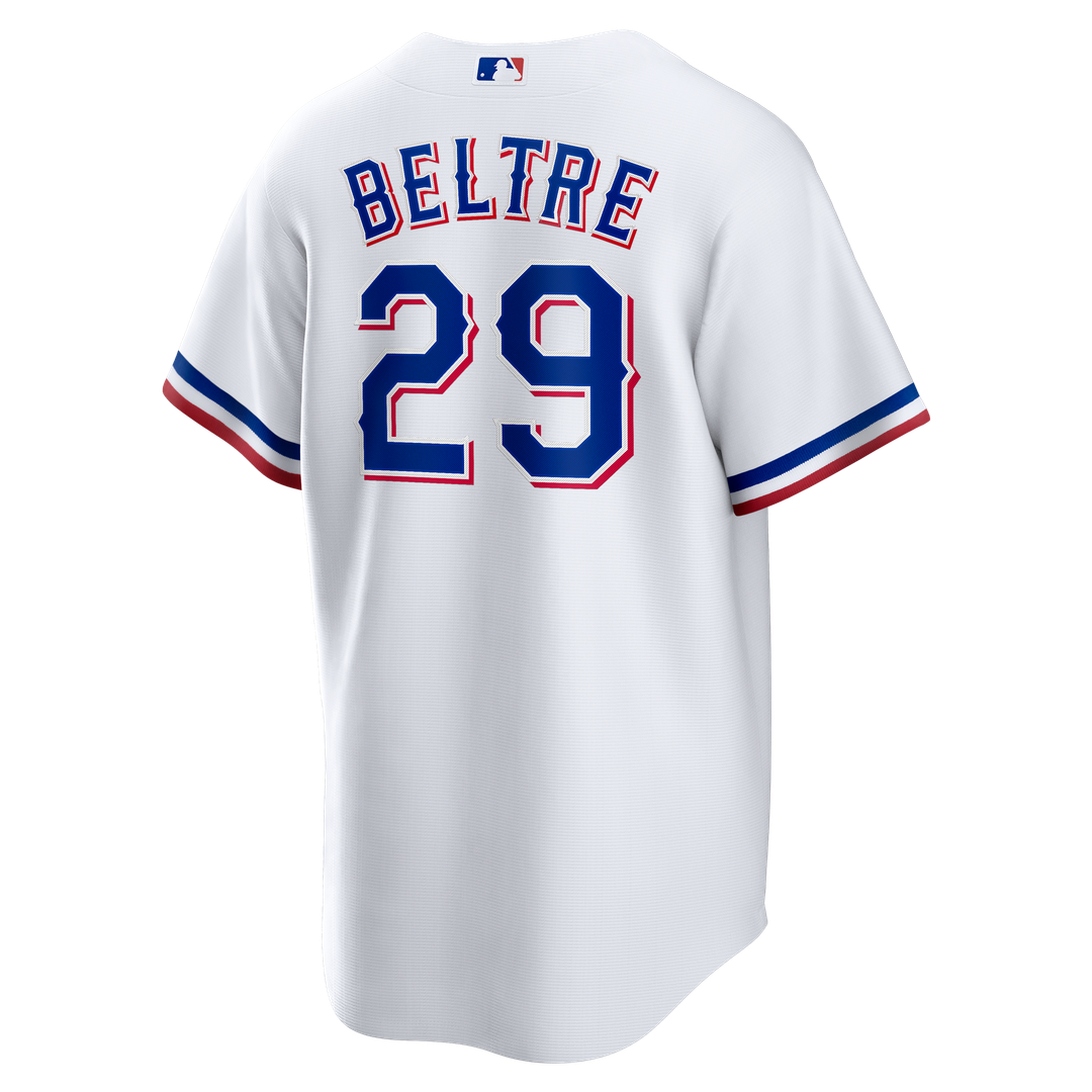 Texas Rangers Adrian Beltre White Home Retired Player Replica Baseball Jersey | MLB Baseball Jersey