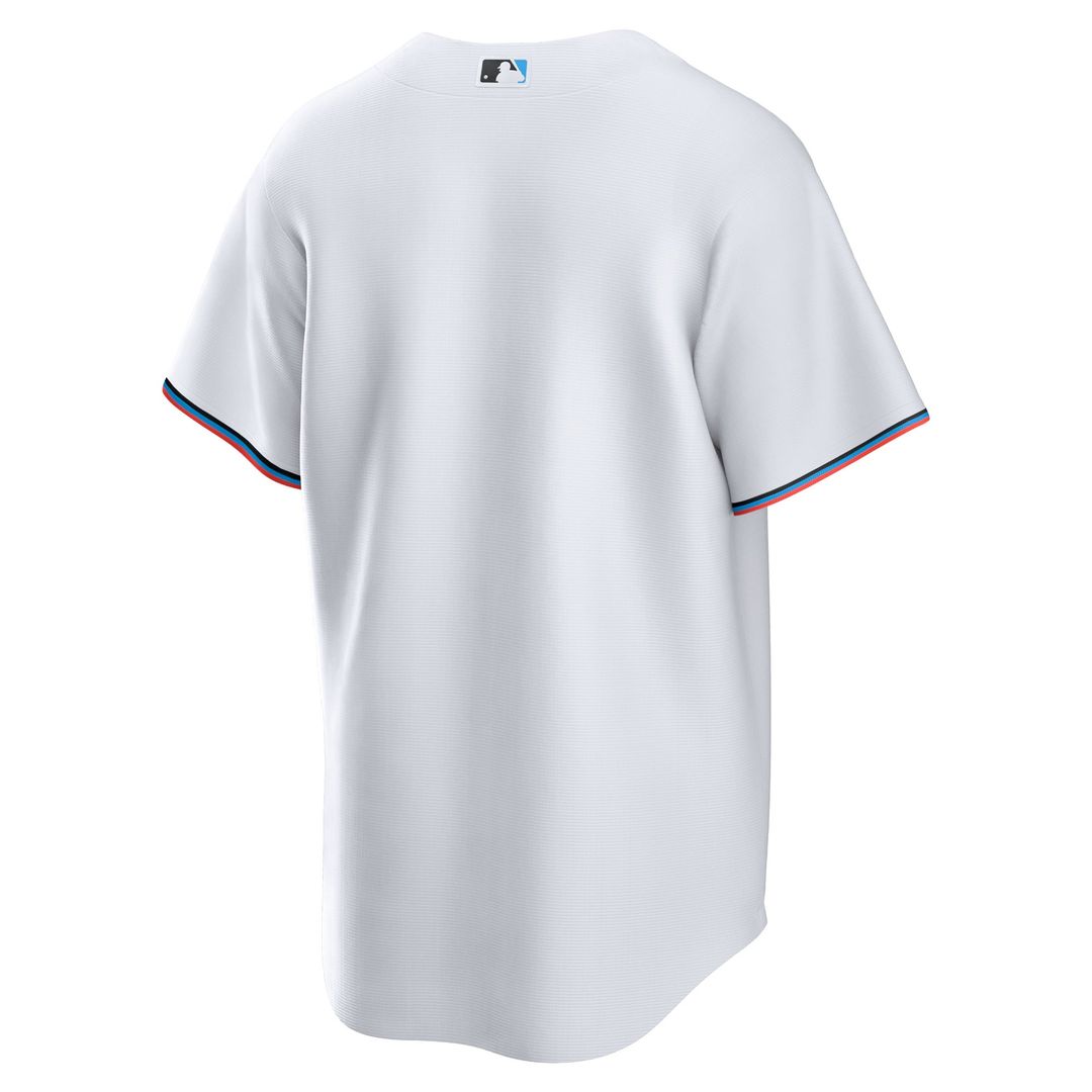 Miami Marlins White Home Blank Replica Baseball Jersey | MLB Baseball Jersey