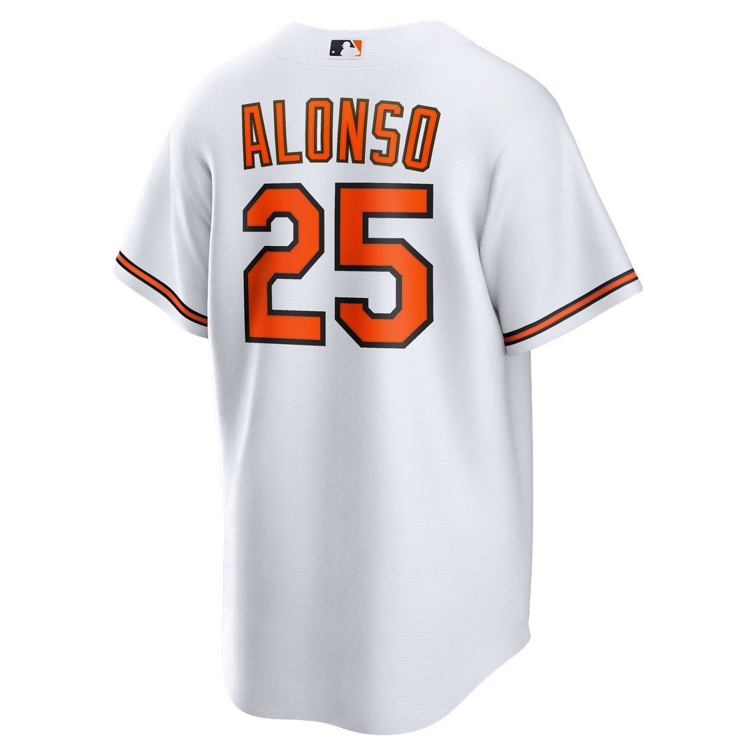 Baltimore Orioles Pete Alonso White Home Replica Baseball Jersey | MLB Baseball Jersey