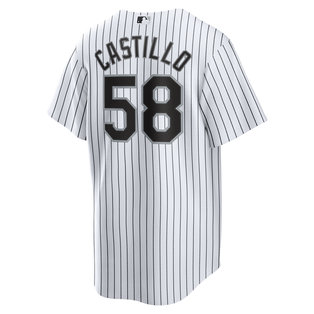 Chicago White Sox Luis Castillo White Home Replica Baseball Jersey | MLB Baseball Jersey