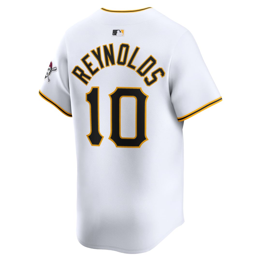 Pittsburgh Pirates Bryan Reynolds White Home Limited Baseball Jersey | MLB Baseball Jersey