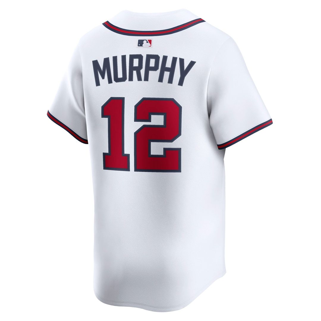 Atlanta Braves Sean Murphy White Home Limited Baseball Jersey | MLB Baseball Jersey