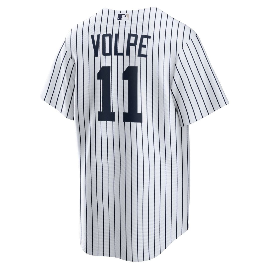 New York Yankees Anthony Volpe White Home Replica Baseball Jersey | MLB Baseball Jersey