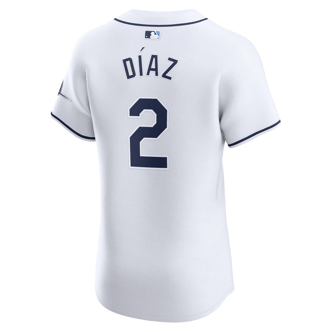 Tampa Bay Rays Yandy Diaz White Home Elite Baseball Jersey | MLB Baseball Jersey