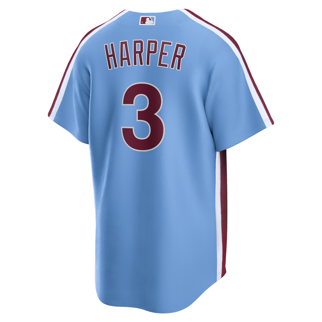 Philadelphia Phillies Bryce Harper Light Blue Alternate Replica Baseball Jersey | MLB Baseball Jersey